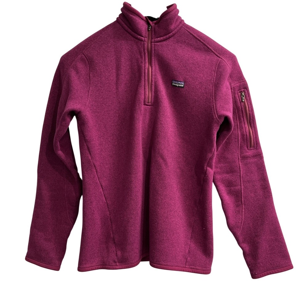 Patagonia Better Sweater Purple 1/4 Zip Womens M Pullover Outdoor Hiking Layer